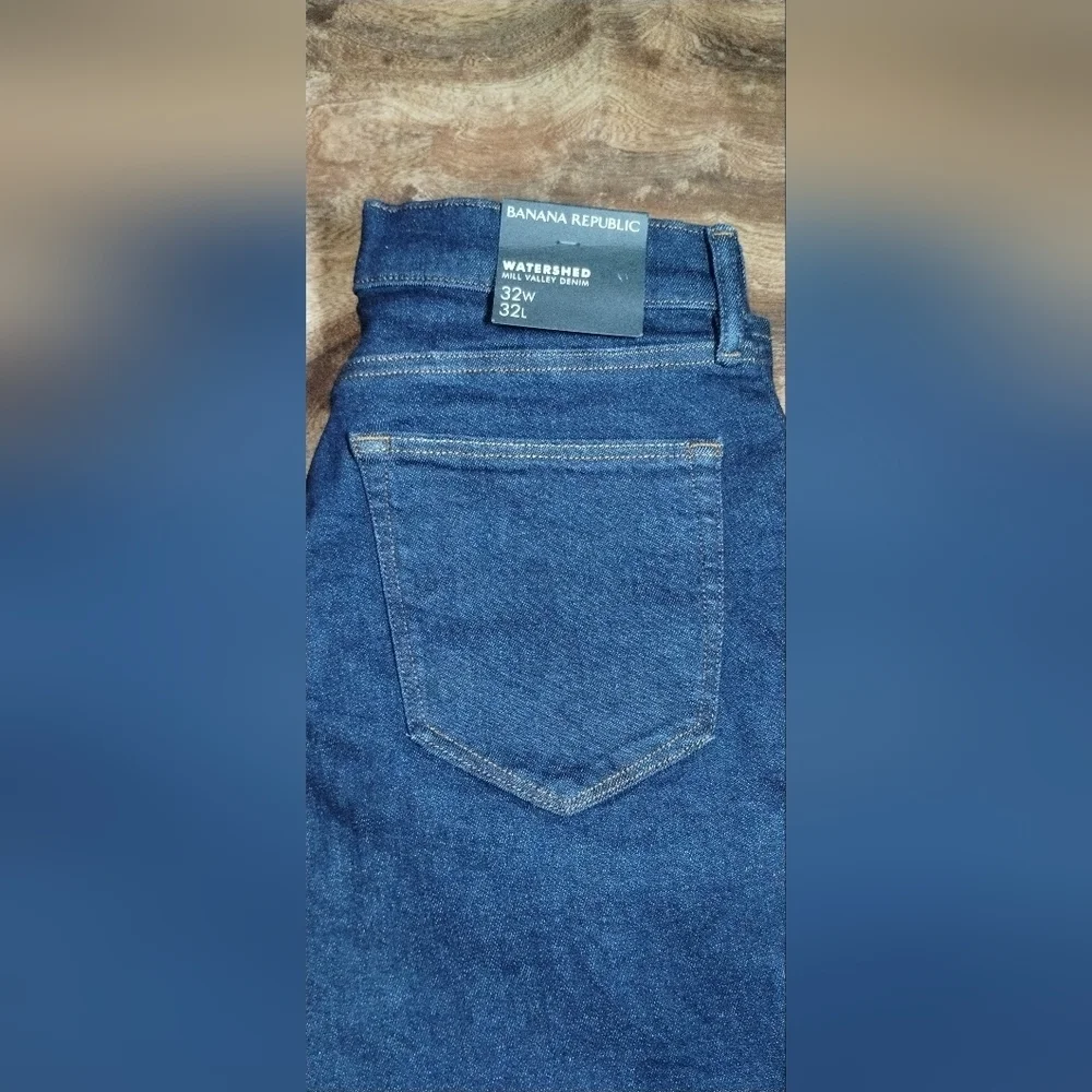 Banana Republic Dark Blue Tapered Fit Jeans